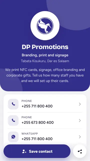 Full colour template example